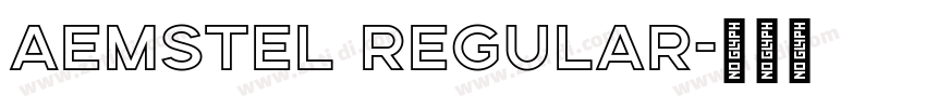 aemstel regular字体转换